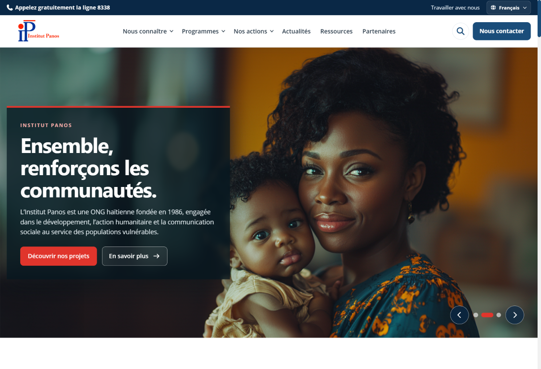 L’Institut Panos dévoile son nouveau site web